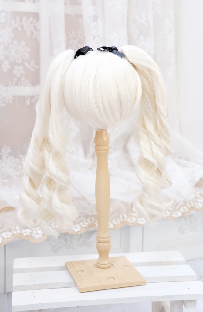 【8~9インチ】ドールウィッグ 「ひめぐるツインテール」