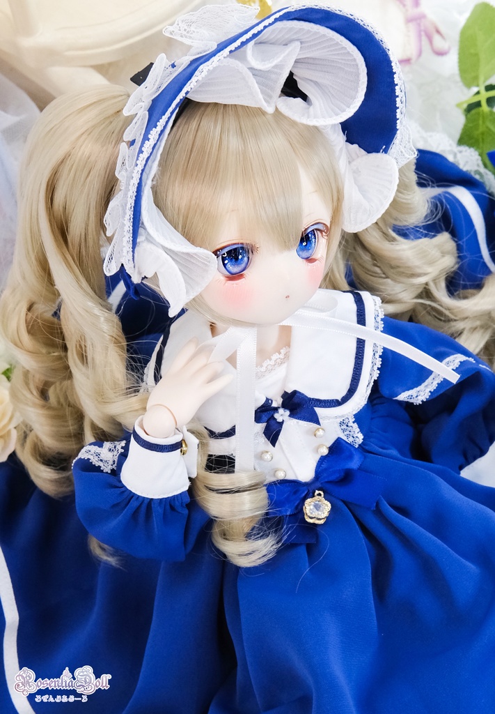 【8~9インチ】ドールウィッグ 「ひめぐるツインテール」