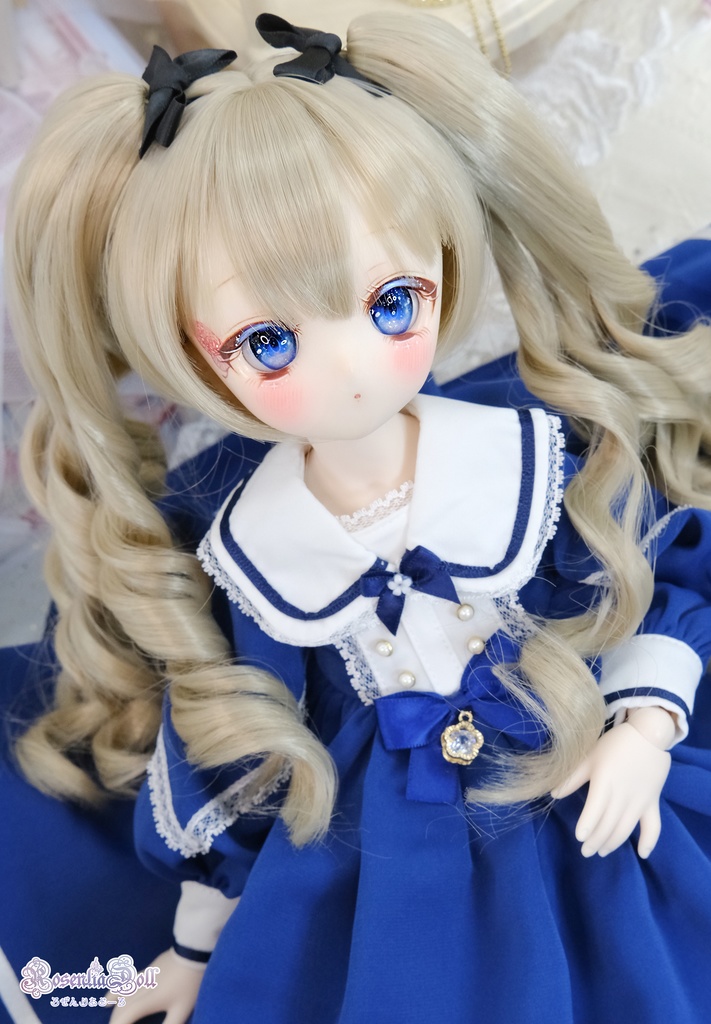 【8~9インチ】ドールウィッグ 「ひめぐるツインテール」