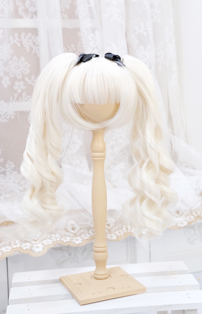 【8~9インチ】ドールウィッグ 「ひめぐるツインテール」