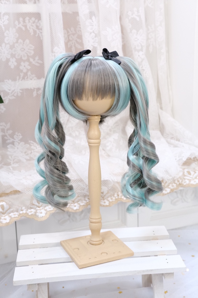 【8~9インチ】ドールウィッグ 「ひめぐるツインテール」