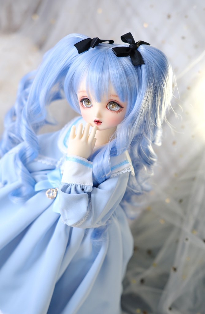 【7~8インチ】 ドールウィッグ 「ひめぐるツインテール」