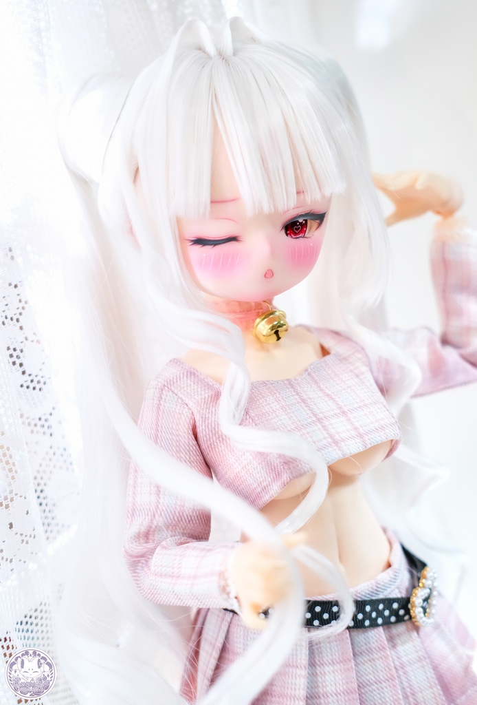 【8~9インチ】 ドールウィッグ「プリンセスツインテール」