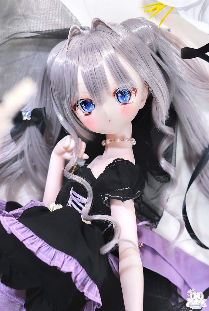 【8~9インチ】 ドールウィッグ「プリンセスツインテール」