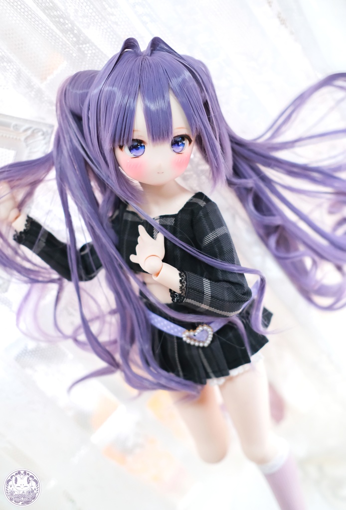 【8~9インチ】 ドールウィッグ「プリンセスツインテール」