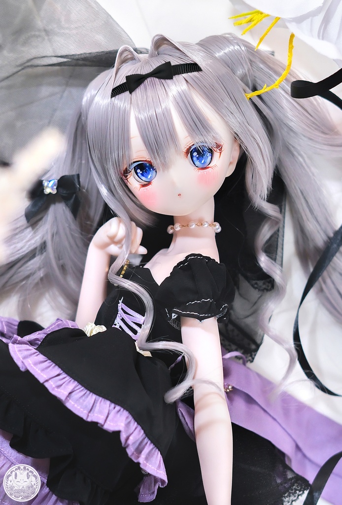 【8~9インチ】 ドールウィッグ「プリンセスツインテール」