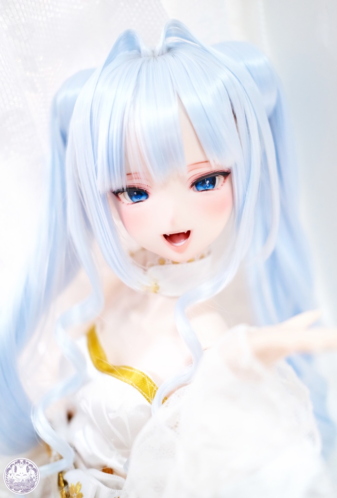 【8~9インチ】 ドールウィッグ「プリンセスツインテール」