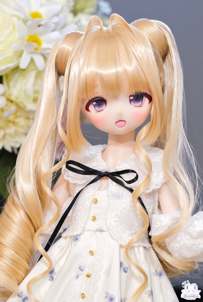 【8~9インチ】 ドールウィッグ「プリンセスツインテール」