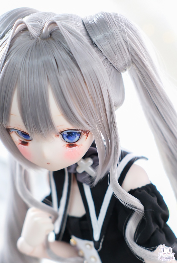 【8~9インチ】 ドールウィッグ「プリンセスツインテール」