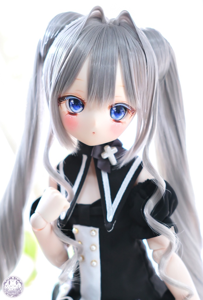 【8~9インチ】 ドールウィッグ「プリンセスツインテール」