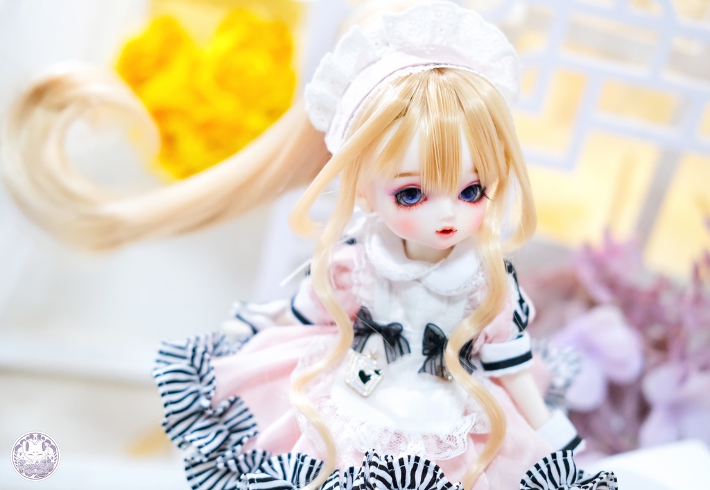 【7~8インチ】ドールウィッグ「くるりんロングポニー」