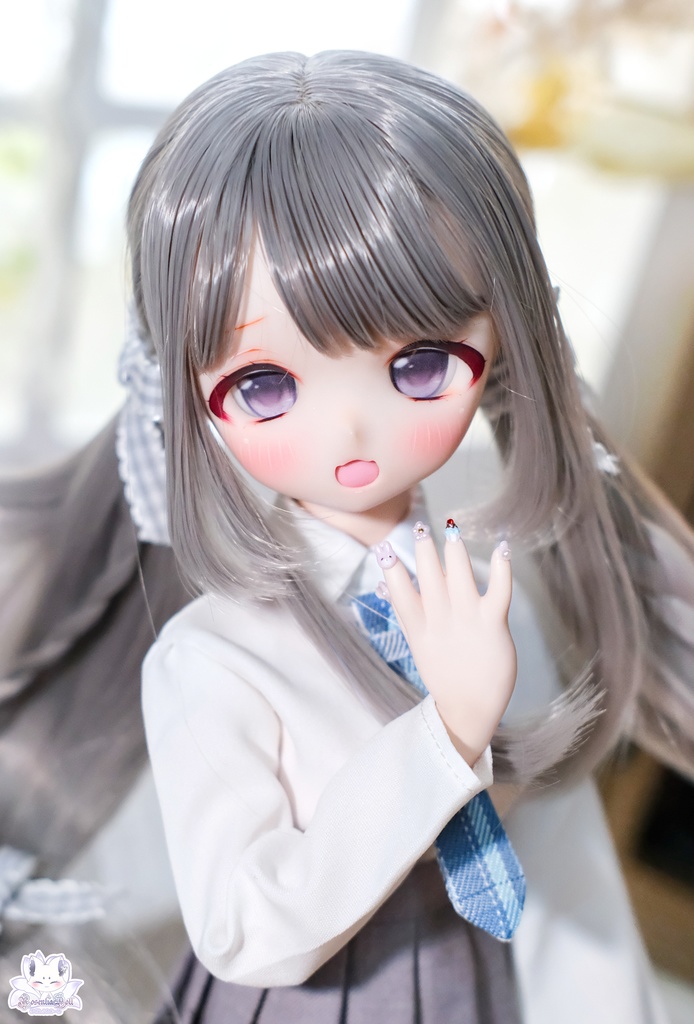 準備中…【8~9インチ】ドールウィッグ「スクールツインカール」