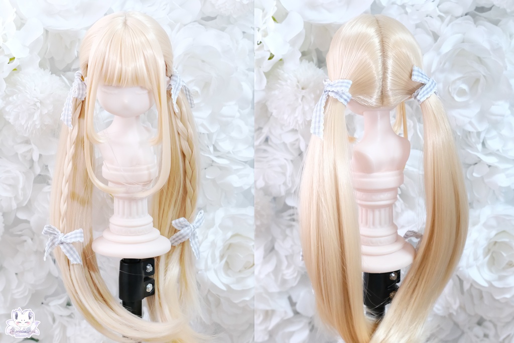 【8~9インチ】ドールウィッグ「スクールツインカール」