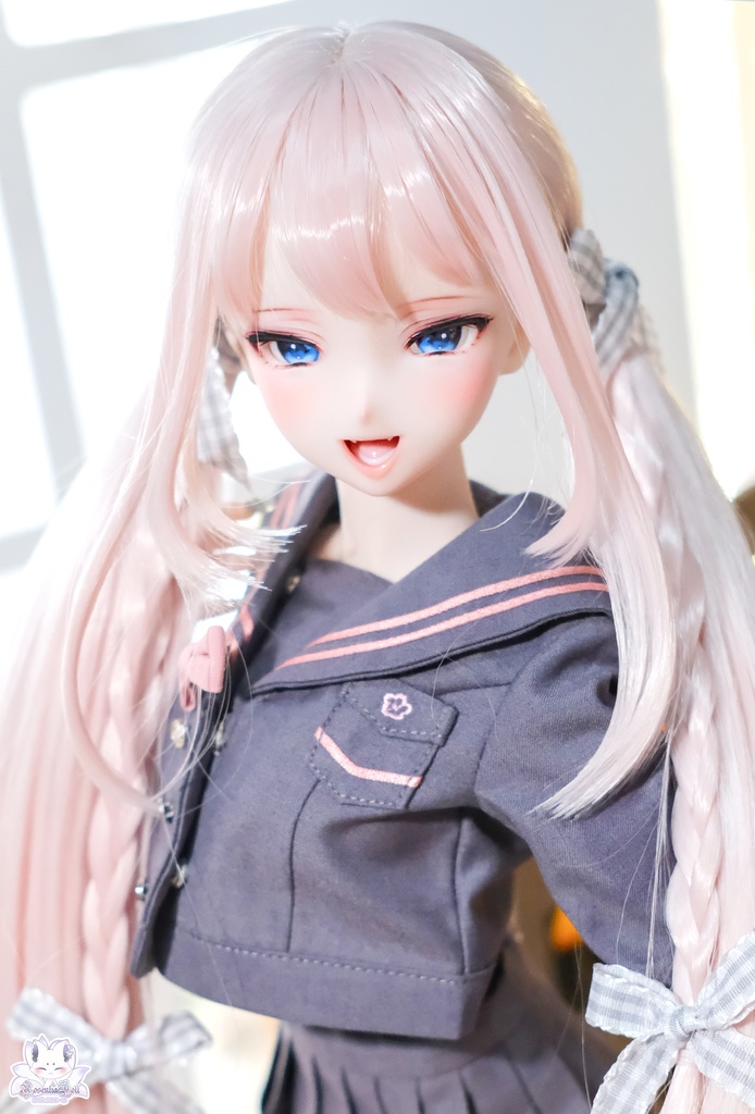 準備中…【8~9インチ】ドールウィッグ「スクールツインカール」