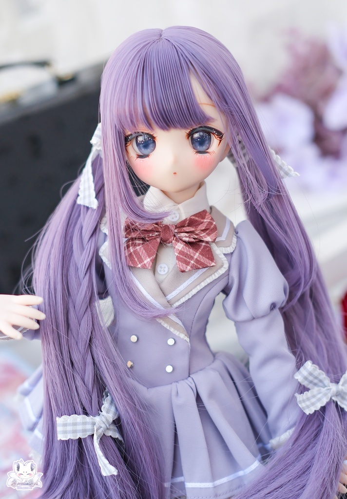 準備中…【8~9インチ】ドールウィッグ「スクールツインカール」