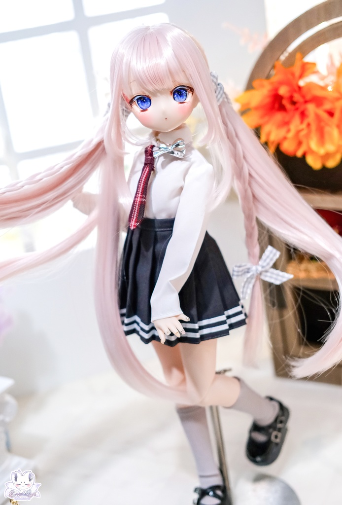 準備中…【8~9インチ】ドールウィッグ「スクールツインカール」