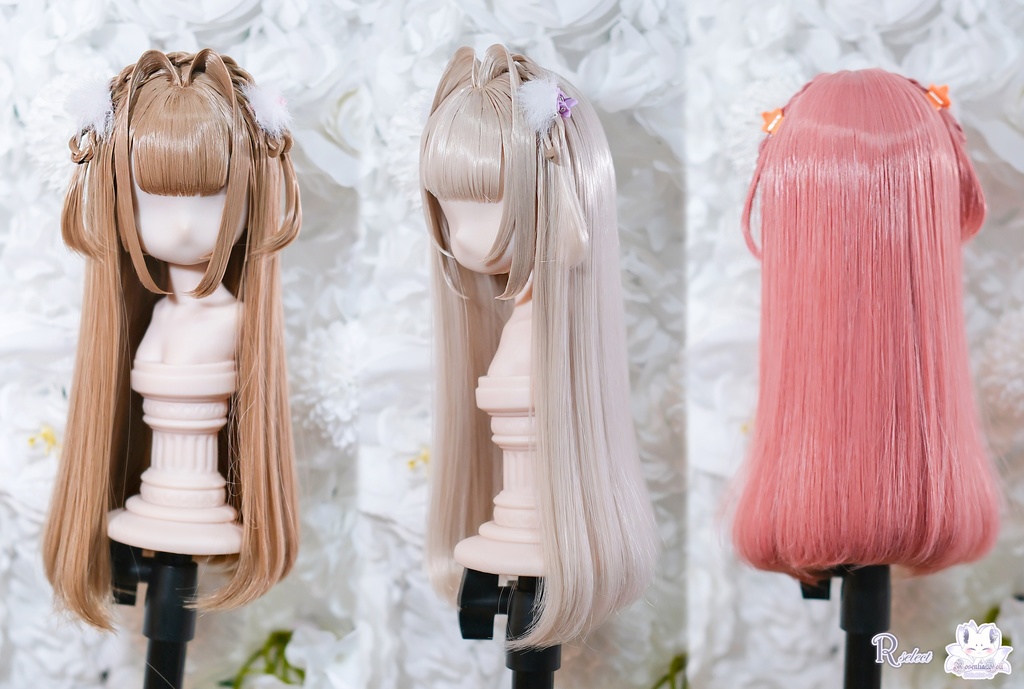 【8~9インチ】ドールウィッグ「スタイルA」♥Rセレクト♥