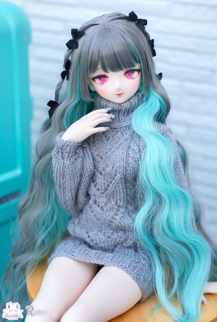 【8~9インチ】ドールウィッグ「スタイルD」♥Rセレクト♥