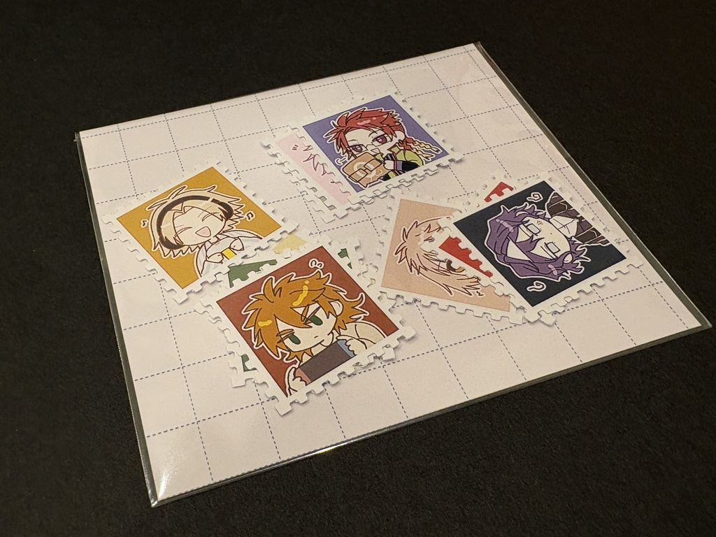 【同人】さぼしき切手風シール