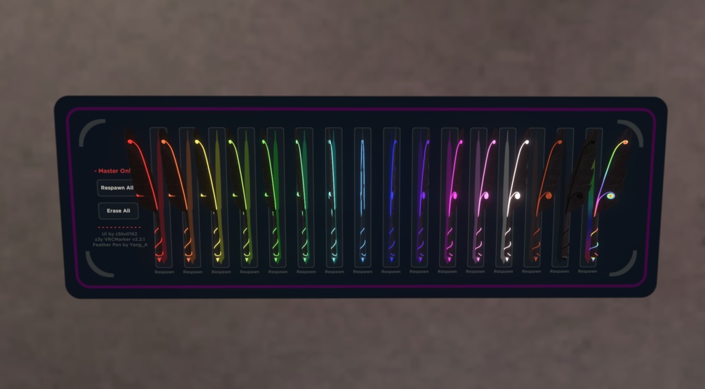 z3y VRCMarker Feather pens Edition