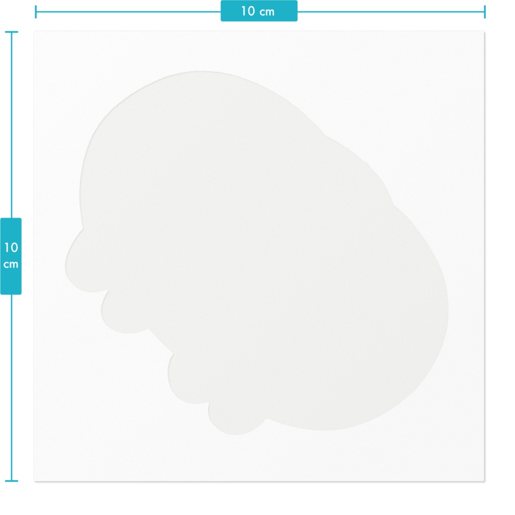 シンプルなステッカー
