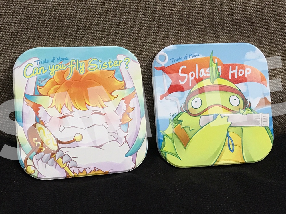 聖剣3 ❘ (全 2 種) セラミック吸水コースター