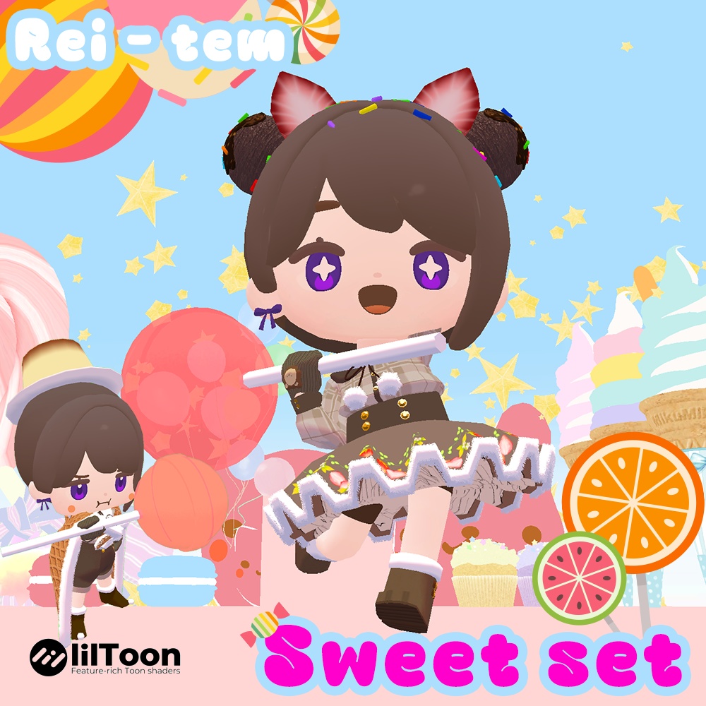 【VRC PB対応】ちまこぞく Sweets set