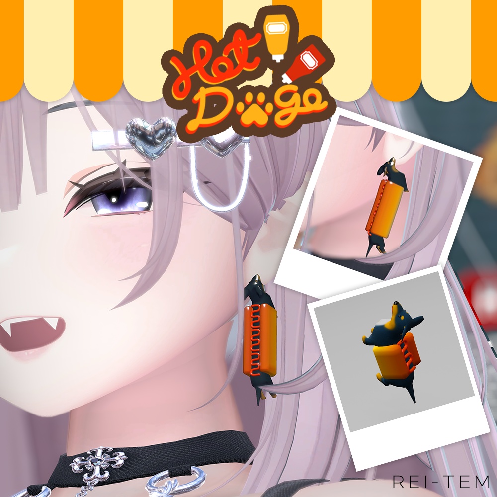 【PB】Hot-Dogo Earring