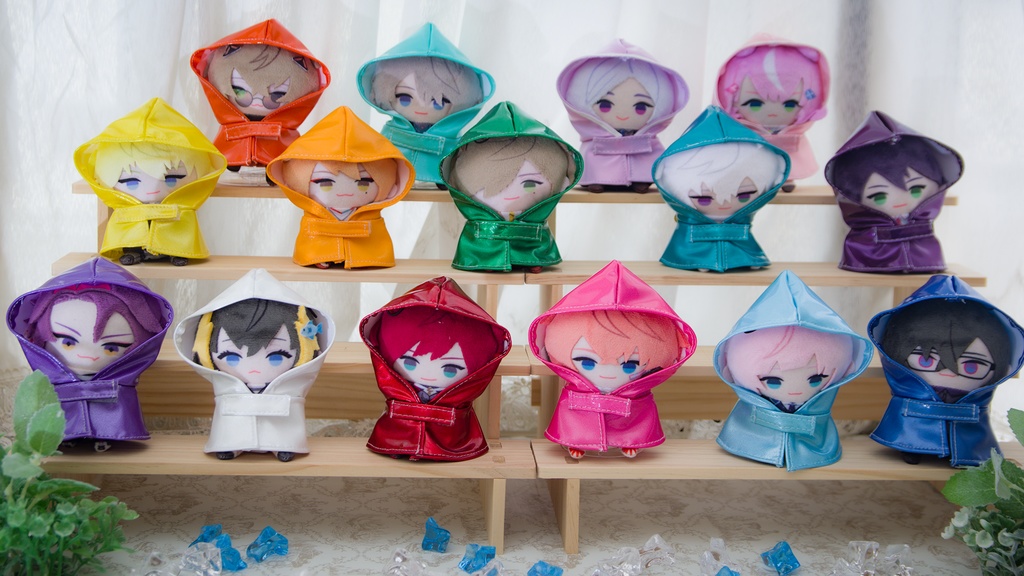 【ぱぺっと用】エナメルぽんちょ・雨かっぱ風