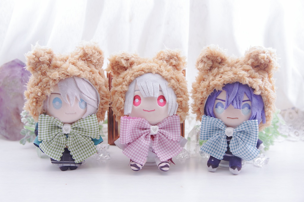 【ぬい用】もこもこクマさん頭巾