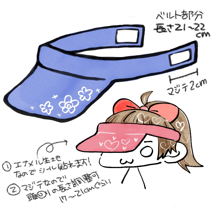 【ぱぺっと用】サンバイザー(単品)