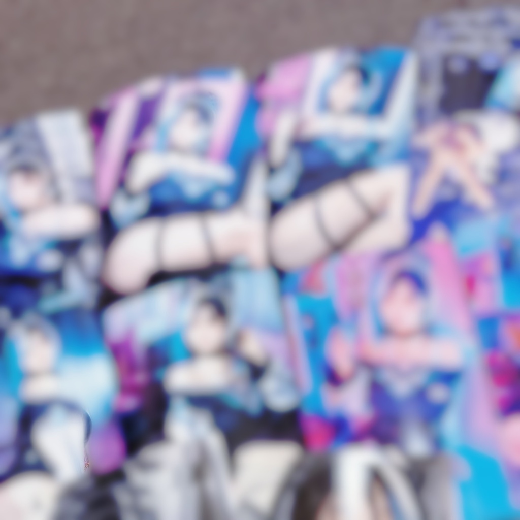 【落書き】ランダムチェキ風ブロマイド(通常千速ちゃんver.)