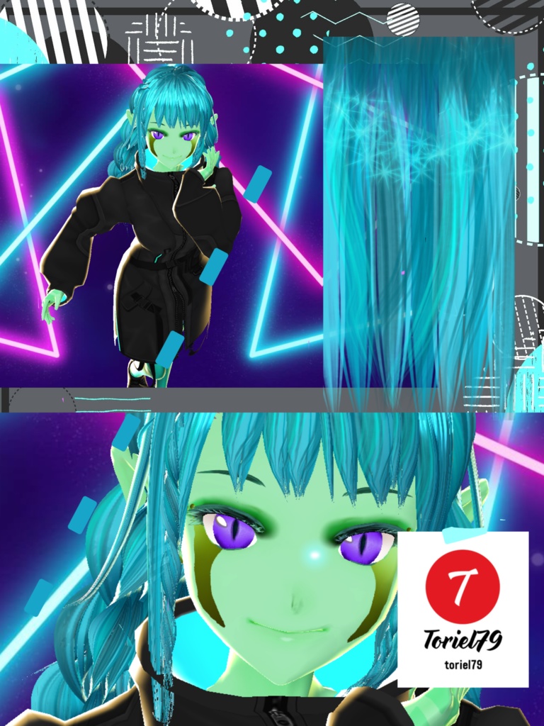 CABELLO CIAN HIELO toriel79 (textura)
