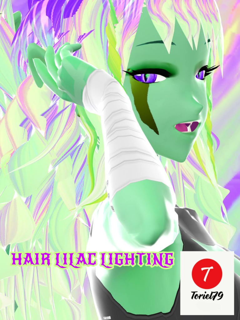 HAIR LILAC LIGHTING toriel79