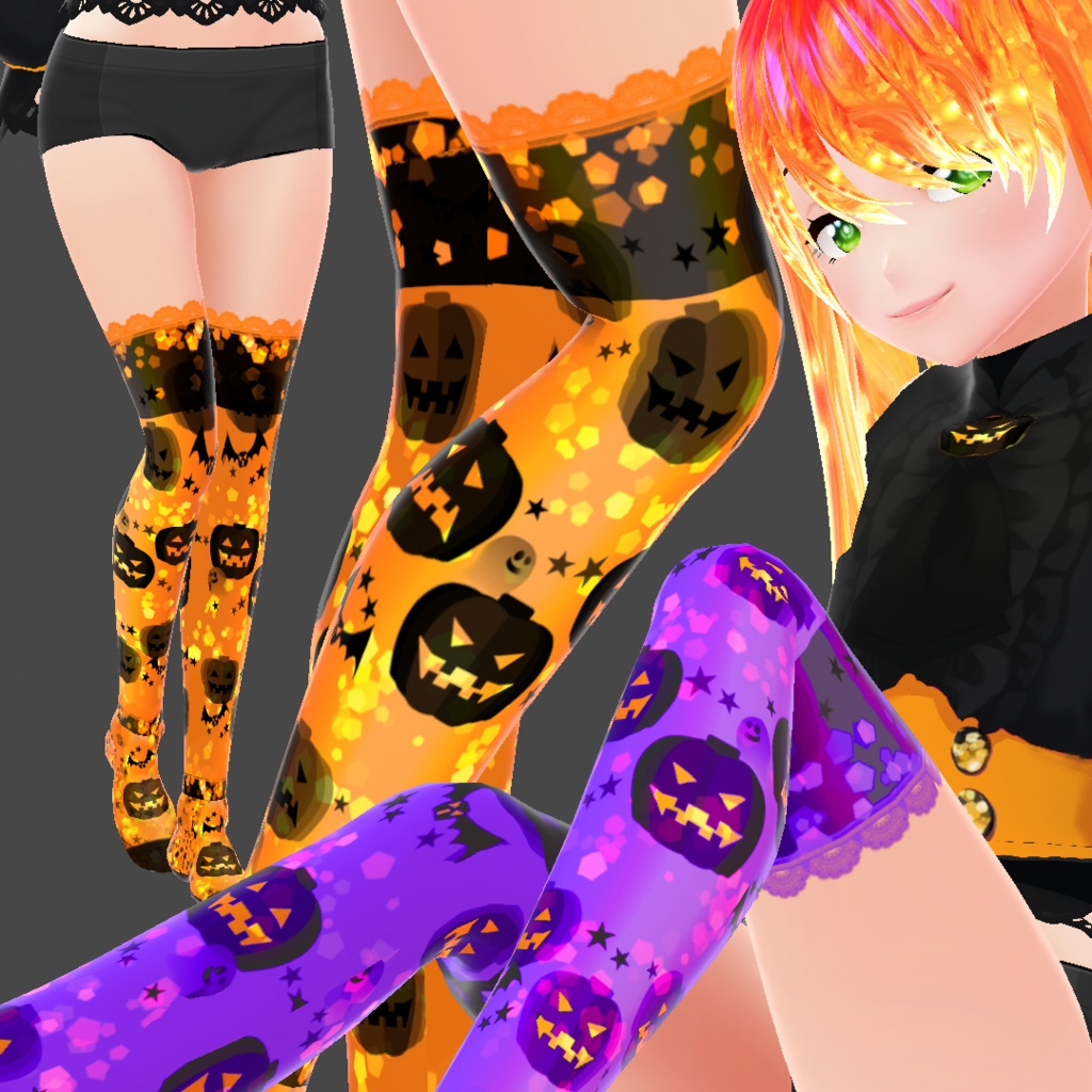HALLOWEEN TIGHTS PACK 1(x9) toriel79