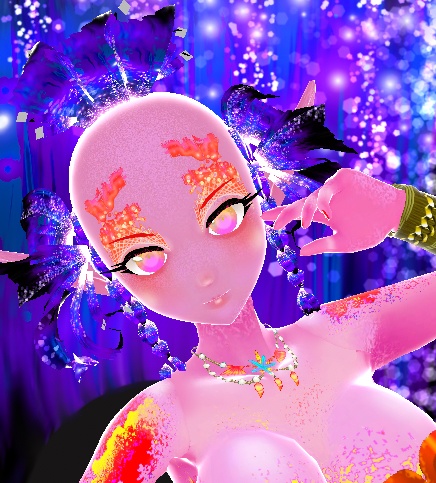 MERMAID PURLE SPARKLING HAIR toriel79 (custom item/side/extra)