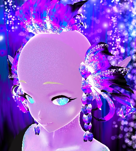 MERMAID PURLE SPARKLING HAIR toriel79 (custom item/side/extra)