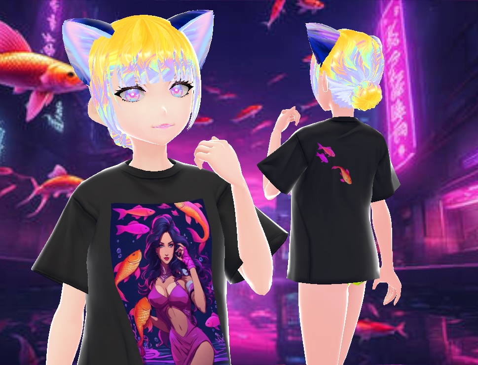 REMERA DIVA AND KOI toriel79 (texture/ customitem)