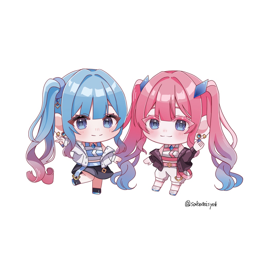 シンメトリーアクリルキーホルダー
