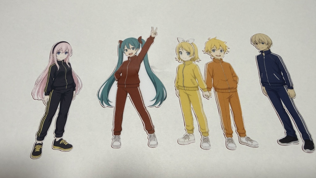 UtopiaLyric ジャージファミリー マルチステッカー (100x148㎜)