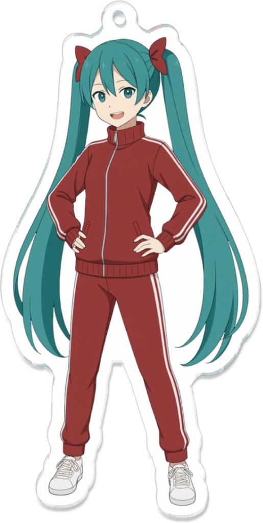 ジャージミクアクキー (75 x 35 mm)