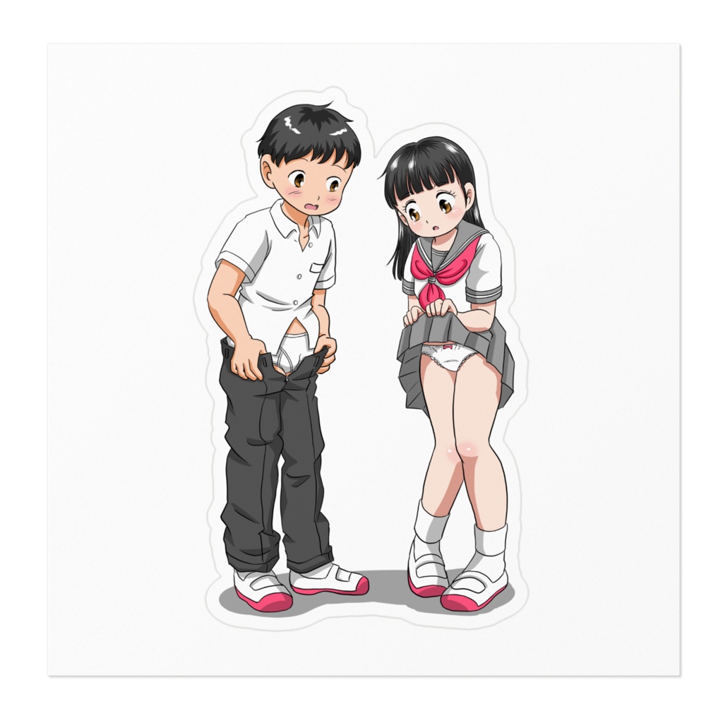 ミツル&サキ ステッカー