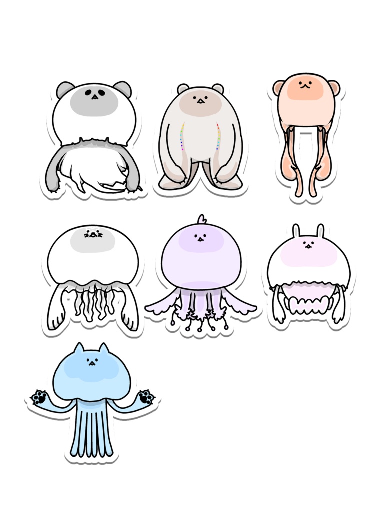 くらげっちフレークシール