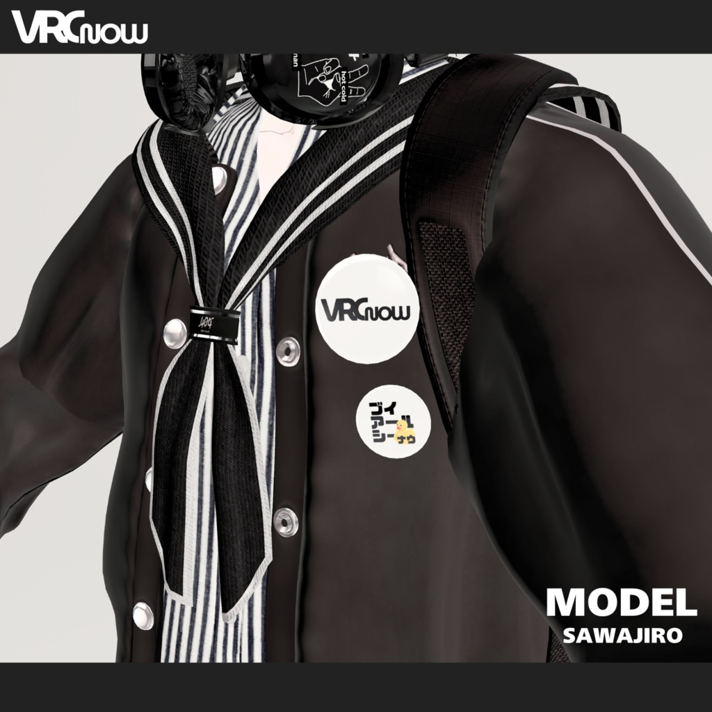 【WEB雑誌付録】VRCNOW Vol.01|缶バッチ / ブレスレット|読者プレゼント