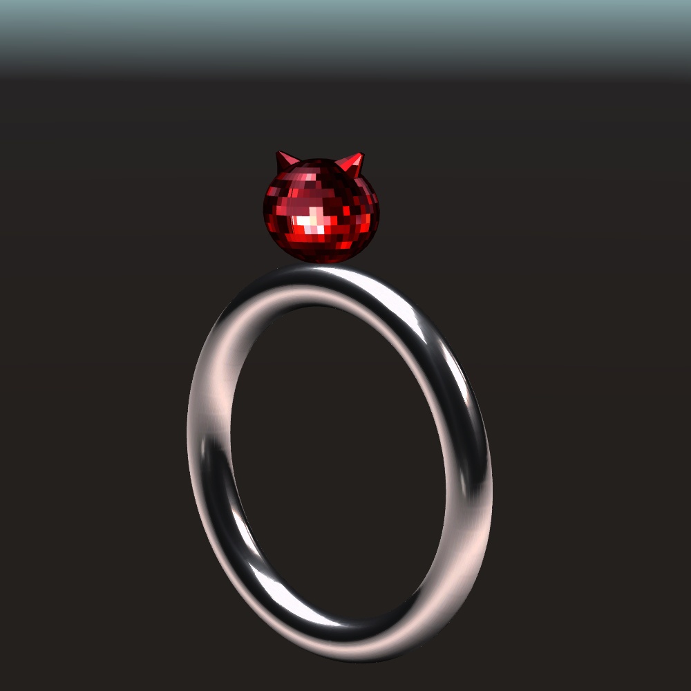 【FREE/無料】猫リング Cat Ring