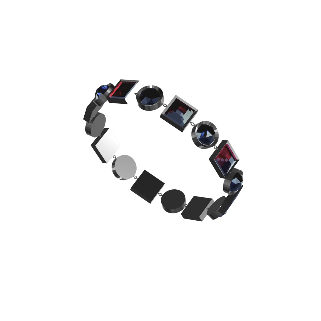 【VRChat想定】 JewelBracelet