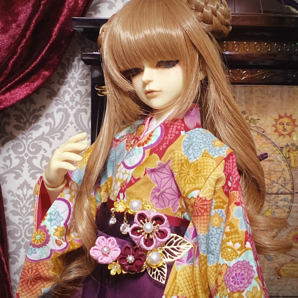 ブローチ　月華