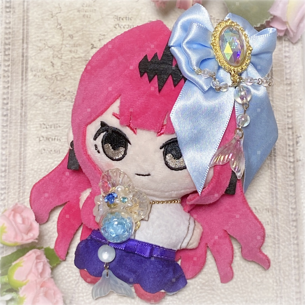 リボンクリップ　人魚
