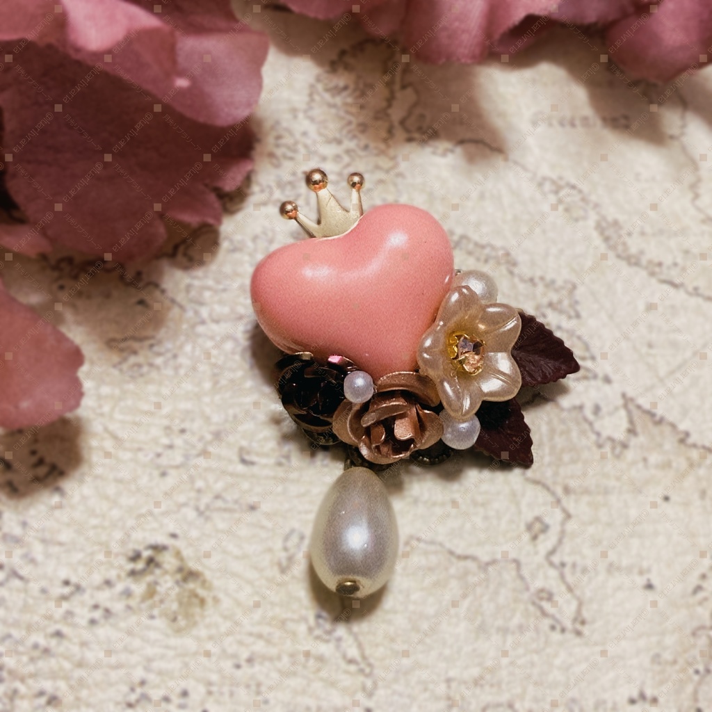 ブローチ ハートショコラ