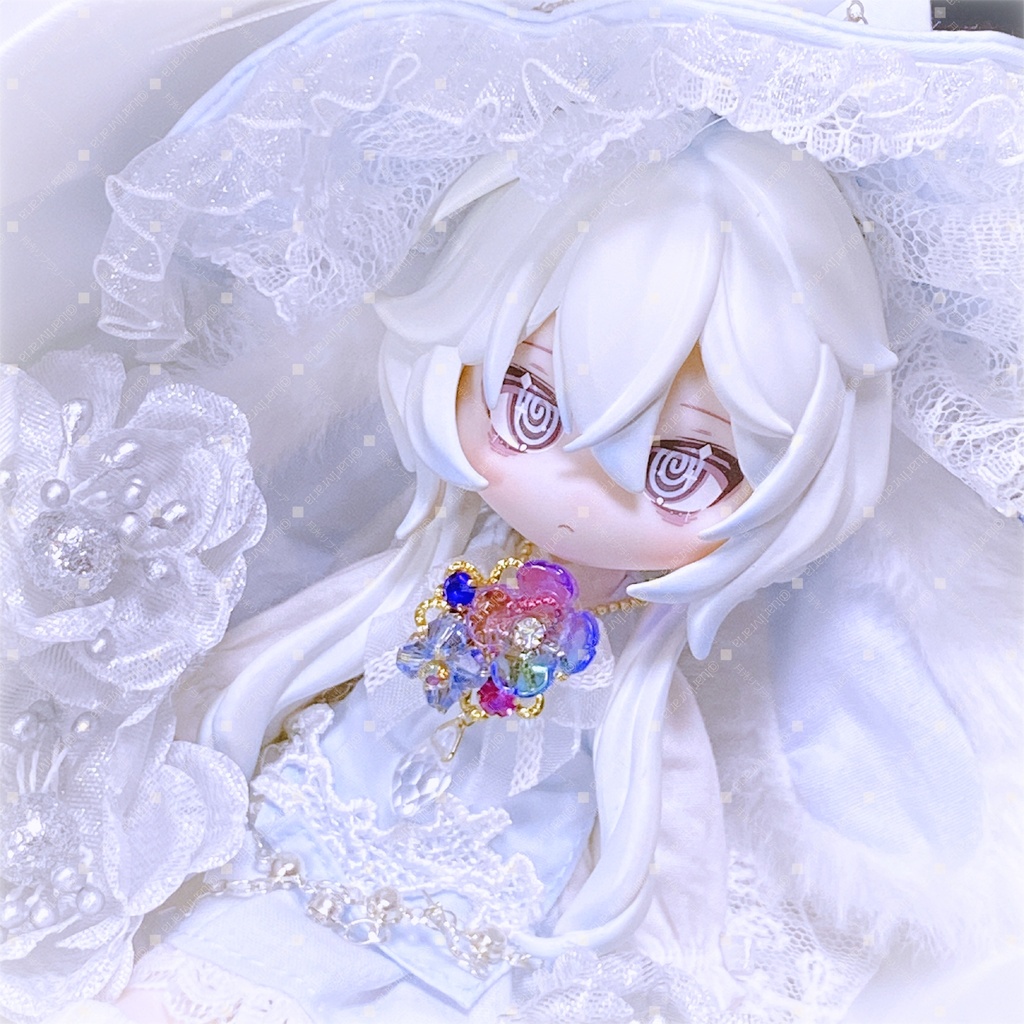 ブローチ　紫陽花